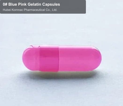 0# Blue Pink Gelatin Capsules