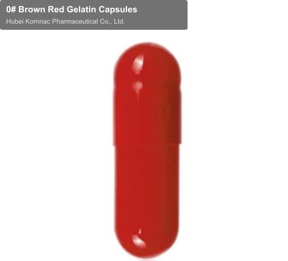 0# Brown Red Gelatin Capsules