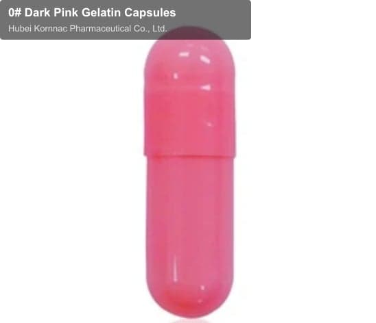 0# Dark Pink Gelatin Capsules