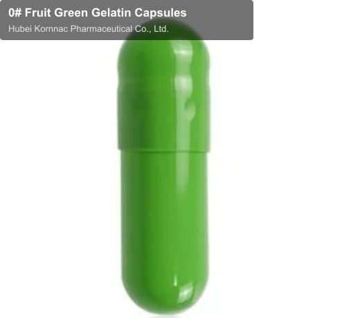 0# Fruit Green Gelatin Capsules
