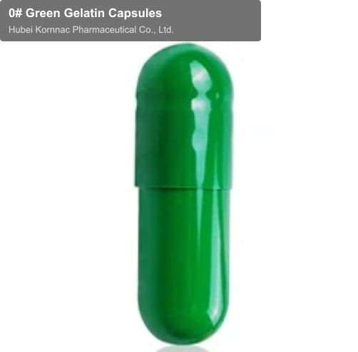 0# Green Gelatin Capsules