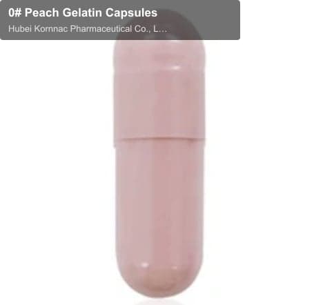 0# Peach Gelatin Capsules
