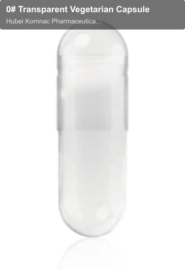 0# Transparent Vegetarian Capsule
