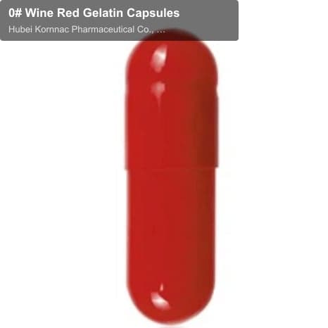 0# Wine Red Gelatin Capsules