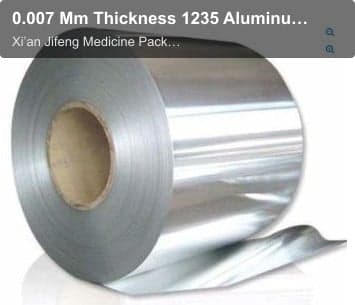 0.007 Mm Thickness 1235 Aluminum Foil