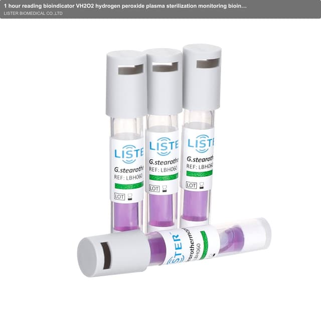 1 hour reading bioindicator VH2O2 hydrogen peroxide plasma sterilization monitoring bioindicator
