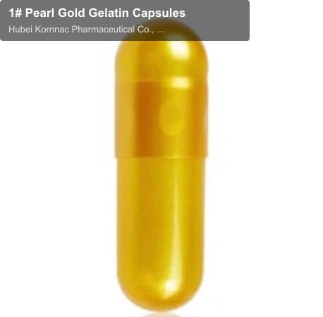 1# Pearl Gold Gelatin Capsules