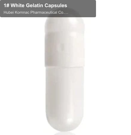 1# White Gelatin Capsules