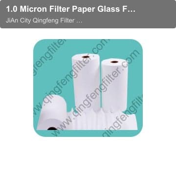 1.0 Micron Filter Paper Glass Fiber Membrane for Air Filtration