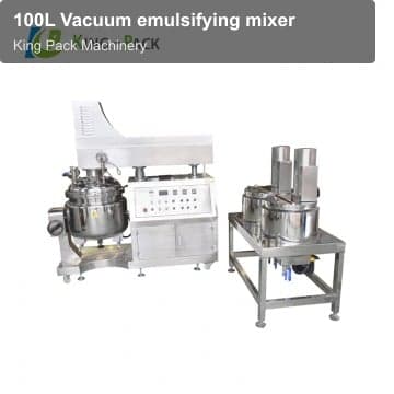 100L Vacuum emulsifying mixer