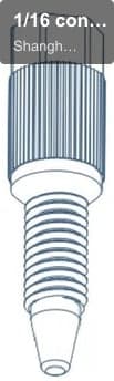 1/16 connector & stopper external thread