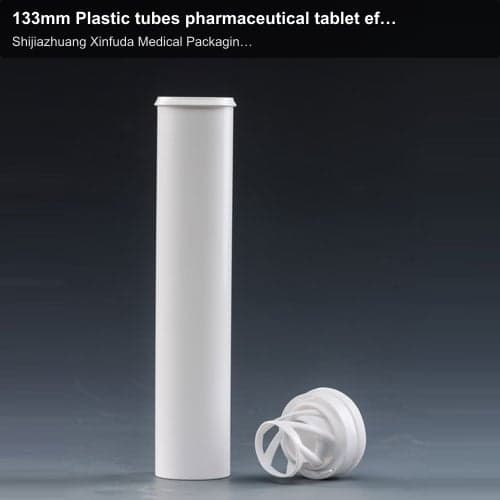 133mm Plastic tubes pharmaceutical tablet effervescent pill bottle plastic pill bottle