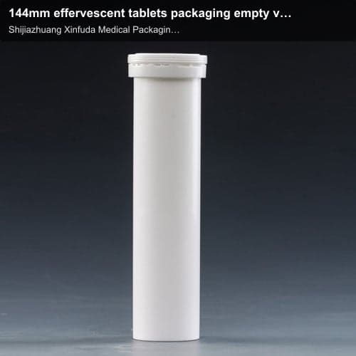 144mm effervescent tablets packaging empty vial plastic pharmaceutical effervescent tubes with desic