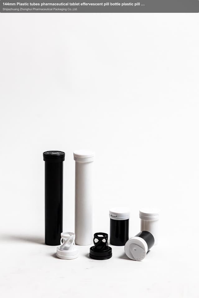 144mm Plastic tubes pharmaceutical tablet effervescent pill bottle plastic pill bottle