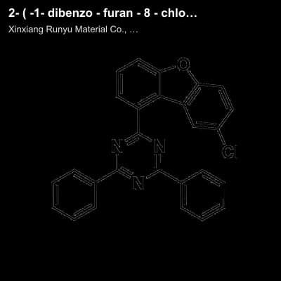 2- ( -1- dibenzo - furan - 8 - chlorine Radicals ) -4,6- diphenyl -1,3,5- Triazine