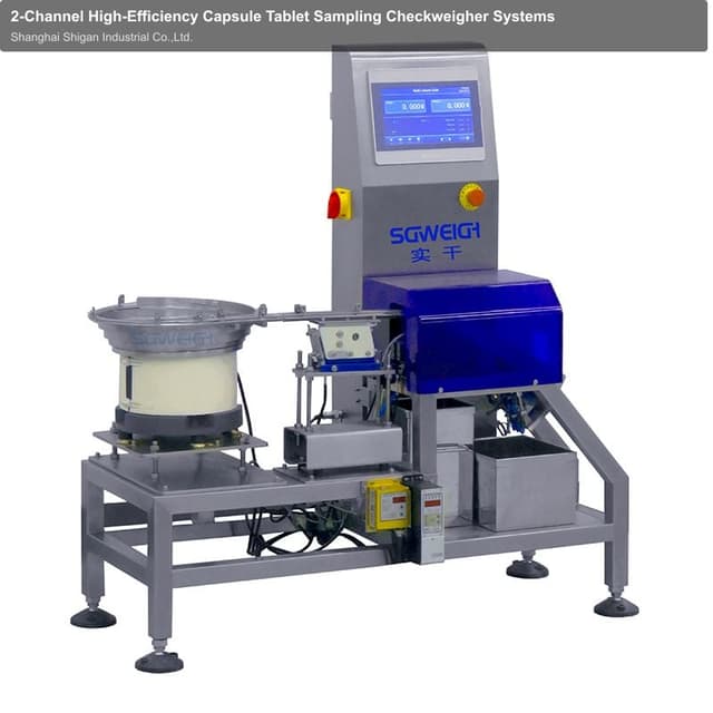 2-Channel High-Efficiency Capsule Tablet Sampling Checkweigher Systems
