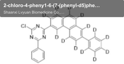 2-chloro-4-pheny1-6-(7-(phenyl-d5)phenanthren-3-y1-1,2,4,5,6,8,9,10-d8)-1.3,5,-triazine