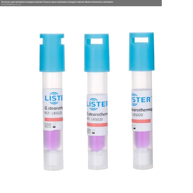 20-minute rapid sterilization biological indicator Pressure steam sterilization biological indicator Medical disinfection sterilization