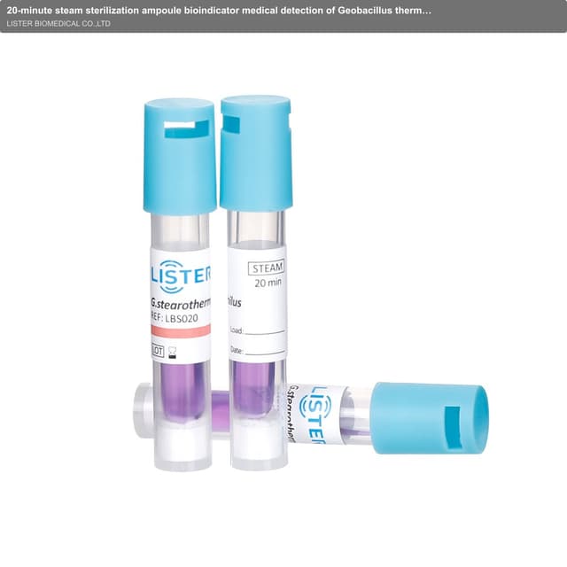 20-minute steam sterilization ampoule bioindicator medical detection of Geobacillus thermophilus