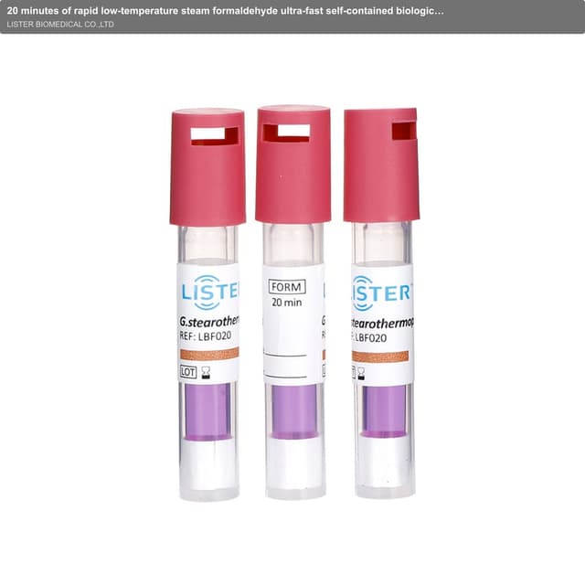 20 minutes of rapid low-temperature steam formaldehyde ultra-fast self-contained biological indicator medical laboratory sterilization monitoring