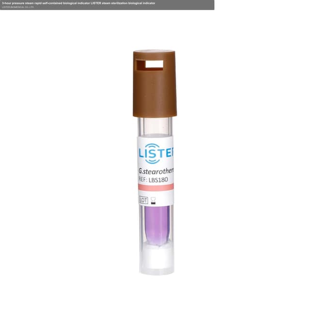 3-hour pressure steam rapid self-contained biological indicator LISTER steam sterilization biological indicator