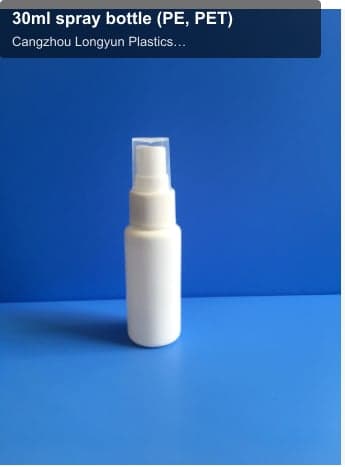 30ml spray bottle (PE, PET)