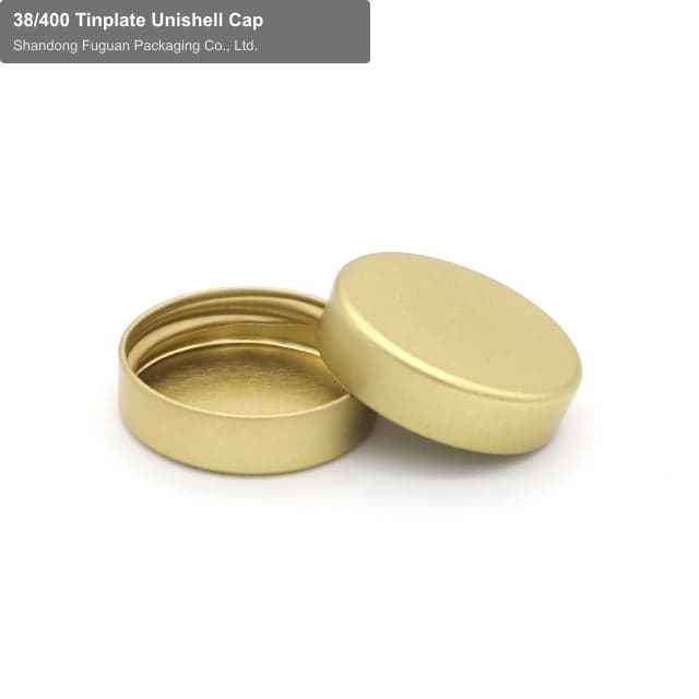 38/400 Tinplate Unishell Cap