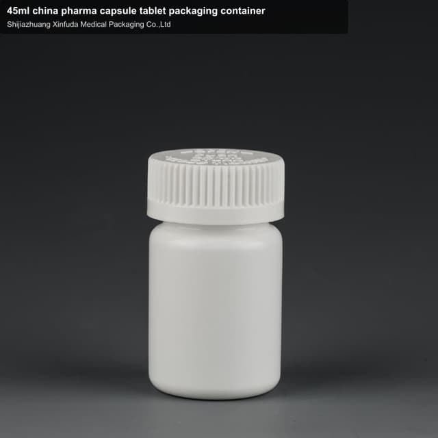 45ml china pharma capsule tablet packaging container
