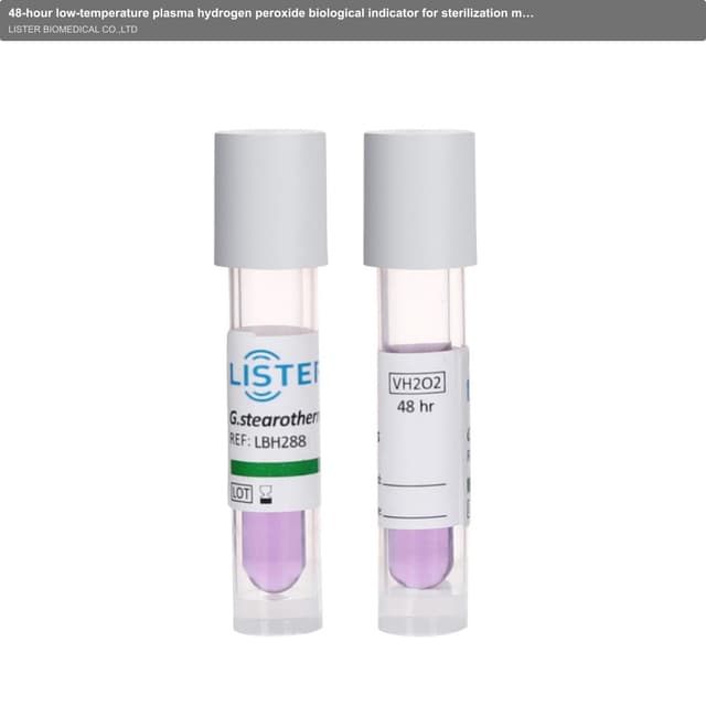 48-hour low-temperature plasma hydrogen peroxide biological indicator for sterilization monitoring tool for medical pharmaceutical manufacturers