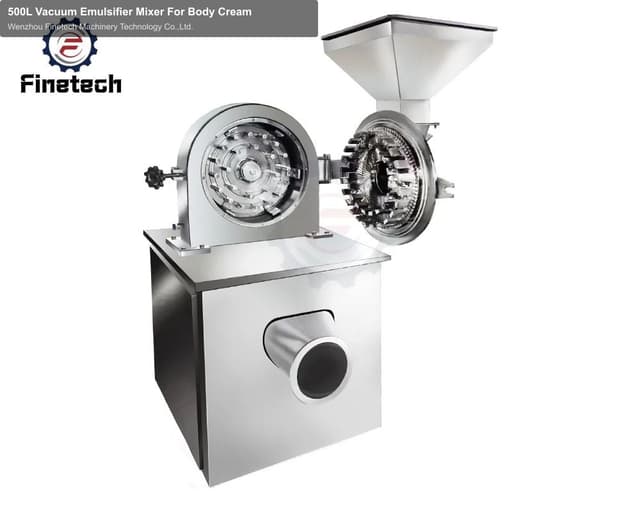 500L Vacuum Emulsifier Mixer For Body Cream