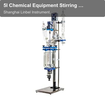 5l Chemical Equipment Stirring Glass Reaction Kettle Stirred Glass Reactor