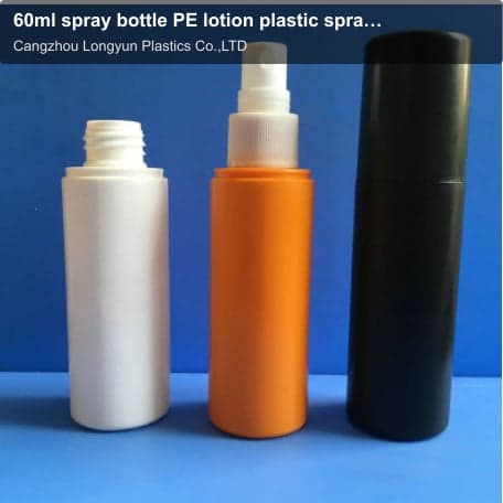 60ml spray bottle PE lotion plastic spray bottle 30ml/100ml spray bottle