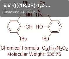 6,6'-((((1R,2R)-1,2-diphenylethane-1,2-diyl)bis(azanediyl))bis(methylene))bis(2-(tert-butyl)phenol)