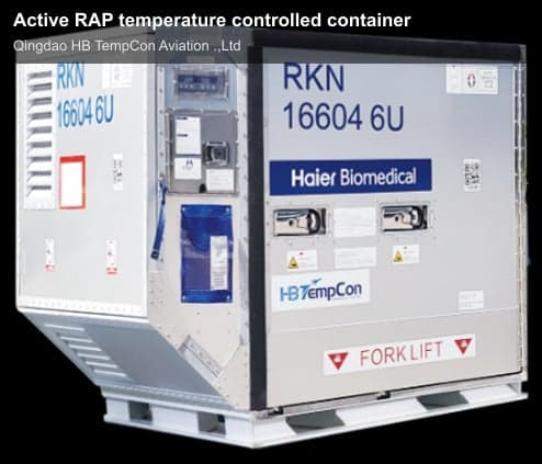 Active RAP temperature controlled container