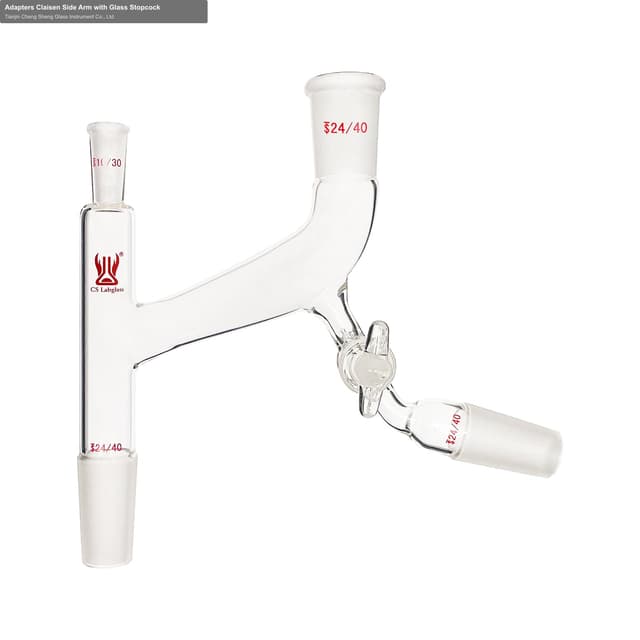 Adapters Claisen Side Arm with Glass Stopcock
