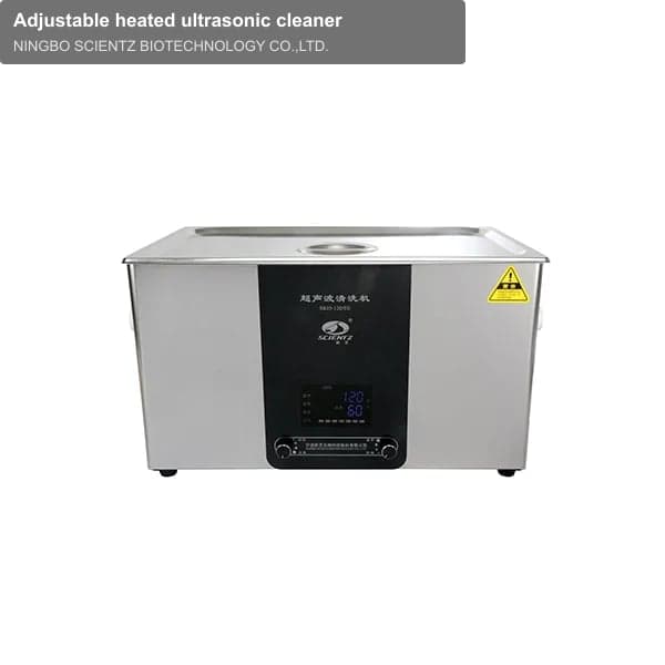 Adjustable heated ultrasonic cleaner