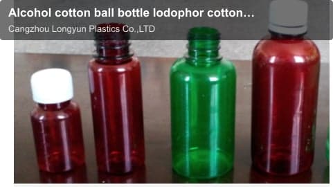 Alcohol cotton ball bottle Iodophor cotton ball bottle Plastic bottle with tweezers