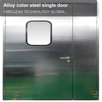 Alloy color steel single door