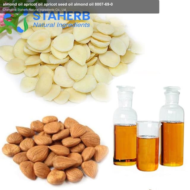 almond oil apricot oil apricot seed oil almond oil 8007-69-0