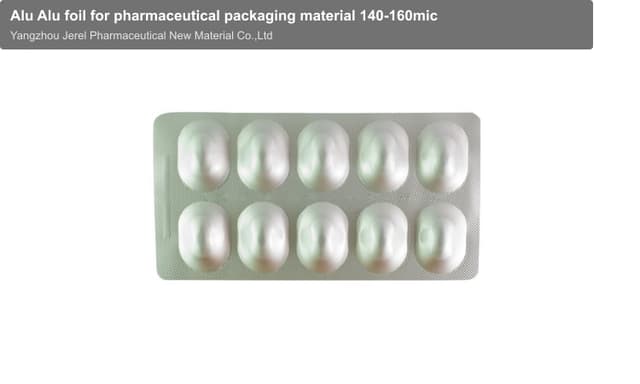 Alu Alu foil for pharmaceutical packaging material 140-160mic