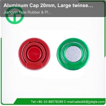 Aluminum Cap 20mm, Large twinset zip-top aluminum Seal