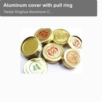 Aluminum cover with pull ring