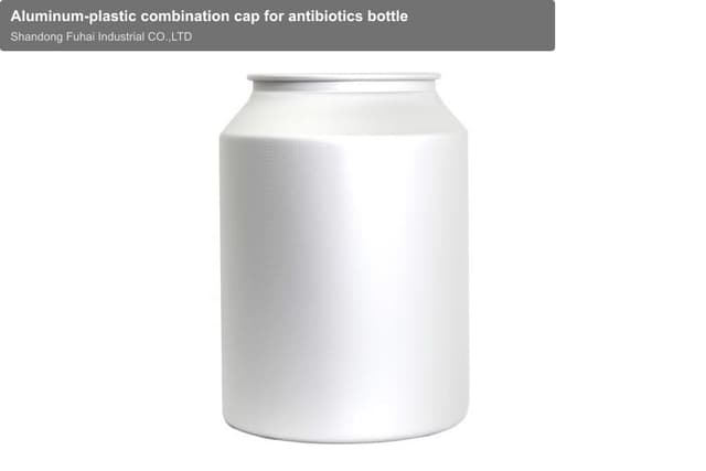 Aluminum-plastic combination cap for antibiotics bottle