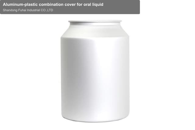 Aluminum-plastic combination cover for oral liquid