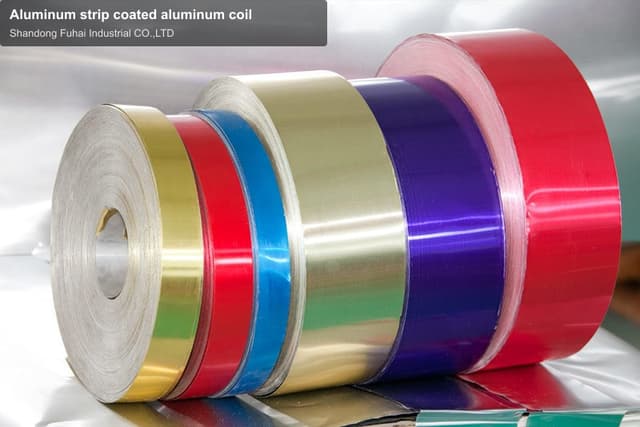 Aluminum strip coated aluminum coil