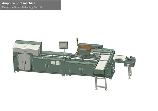 Ampoule print machine
