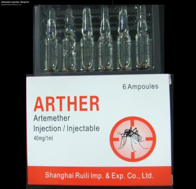 Artemether injection, 40mg/1ml