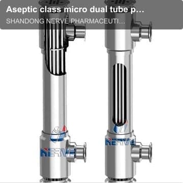 Aseptic class micro dual tube plate heat exchanger