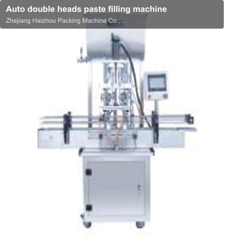 Auto double heads paste filling machine
