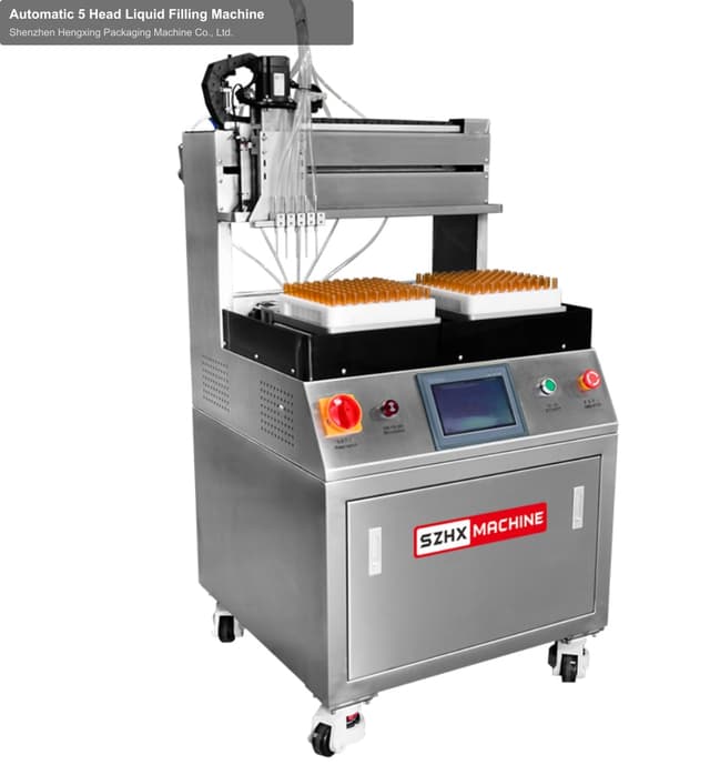 Automatic 5 Head Liquid Filling Machine